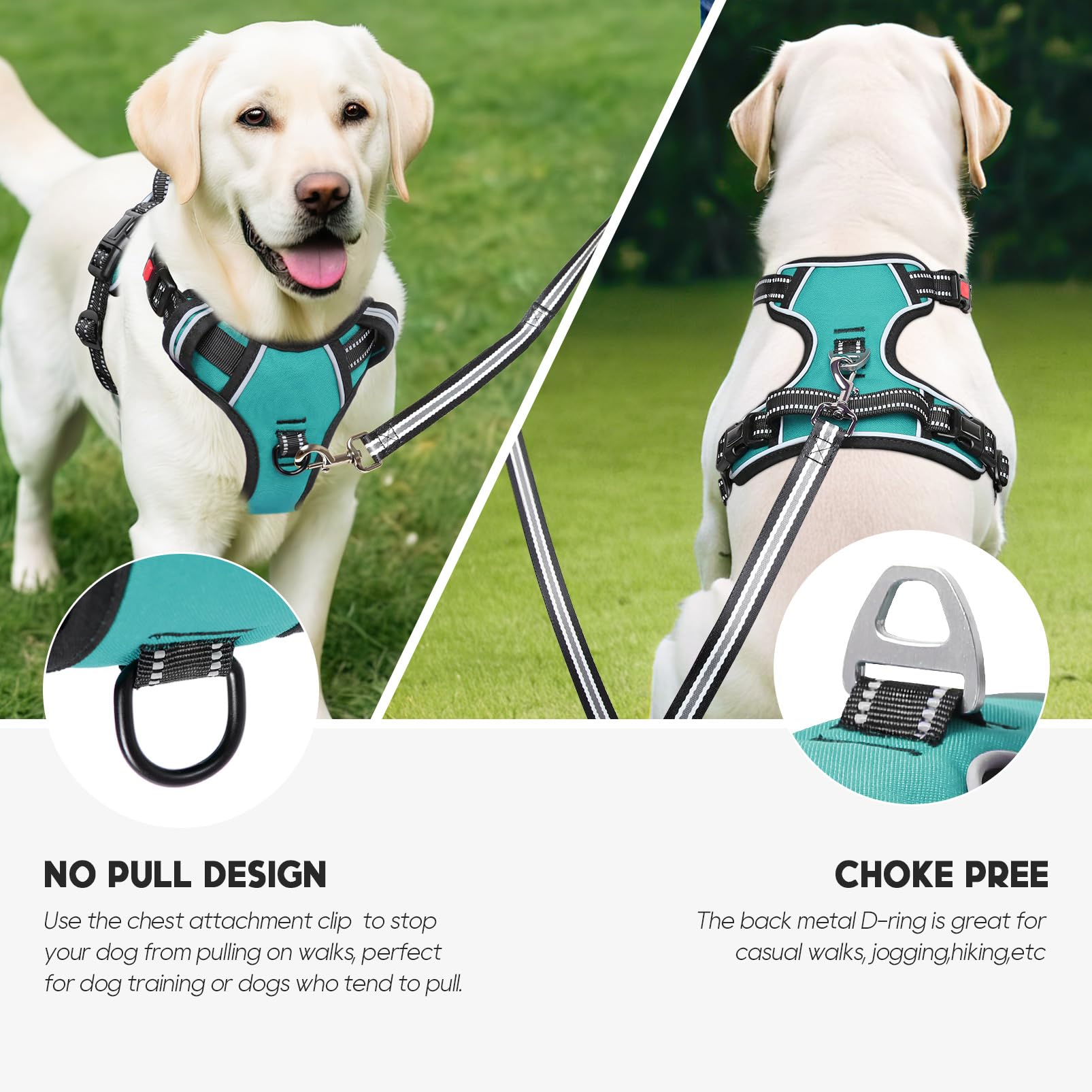 Timos No Pull Harness durable 1600D oxford fabric for everyday use.