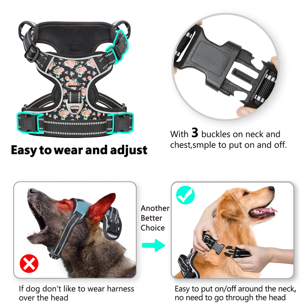 Timos No Pull harness reflective material for nighttime visibility