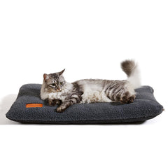 TIMSUNBER self-warming cat bed outer cover in dark gray supports cozy indoor and outdoor lounging.