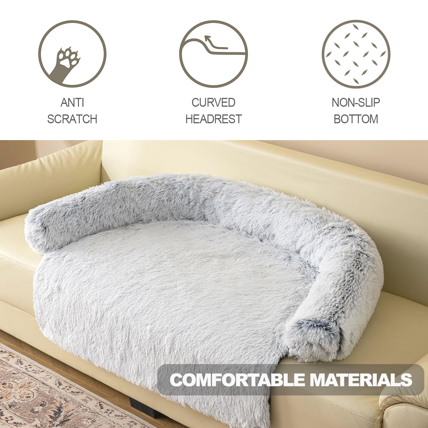 Tinaco non-slip bottom keeps mat in place on couch or floor