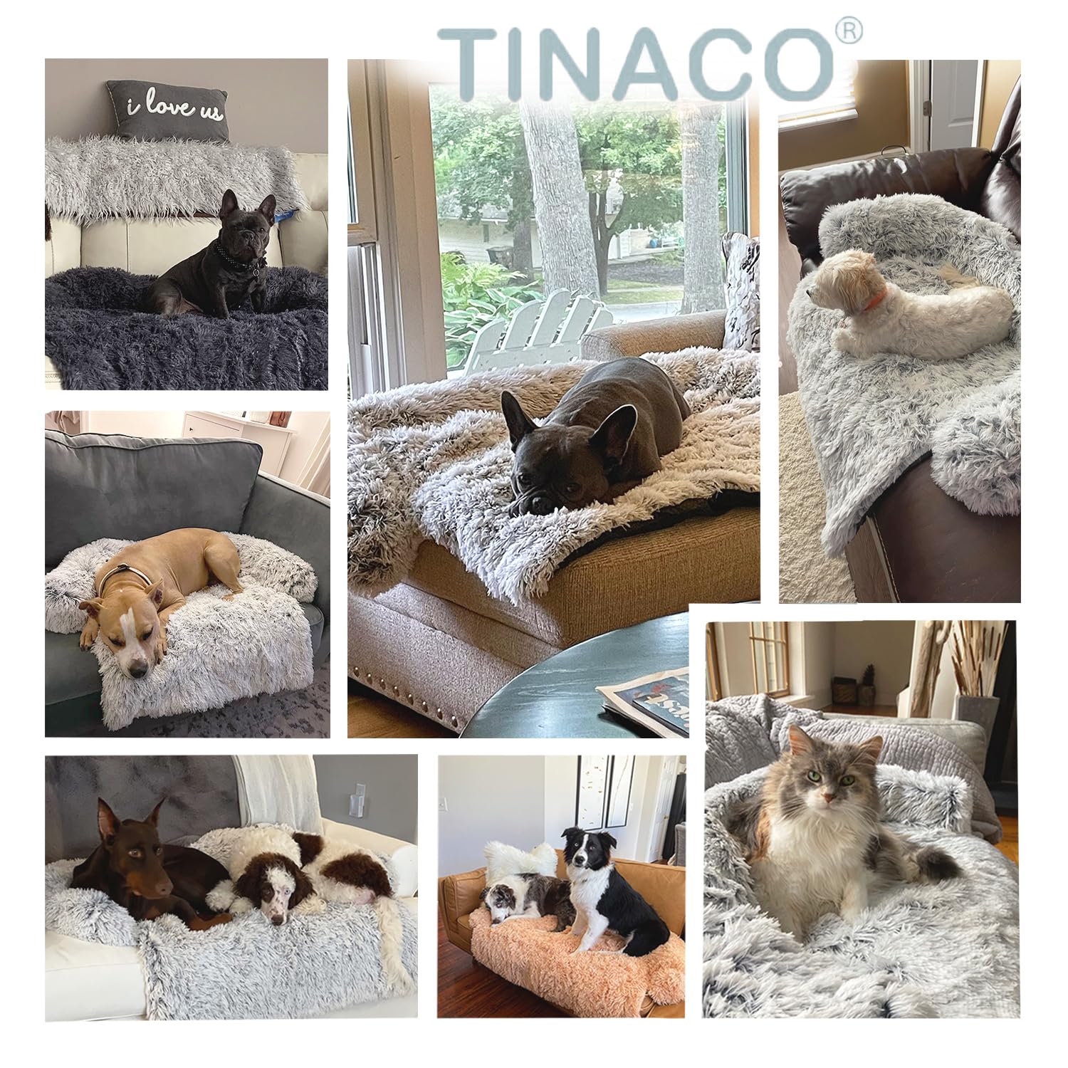 Tinaco bed mat non-slip bottom keeps mats in place on floors or couches
