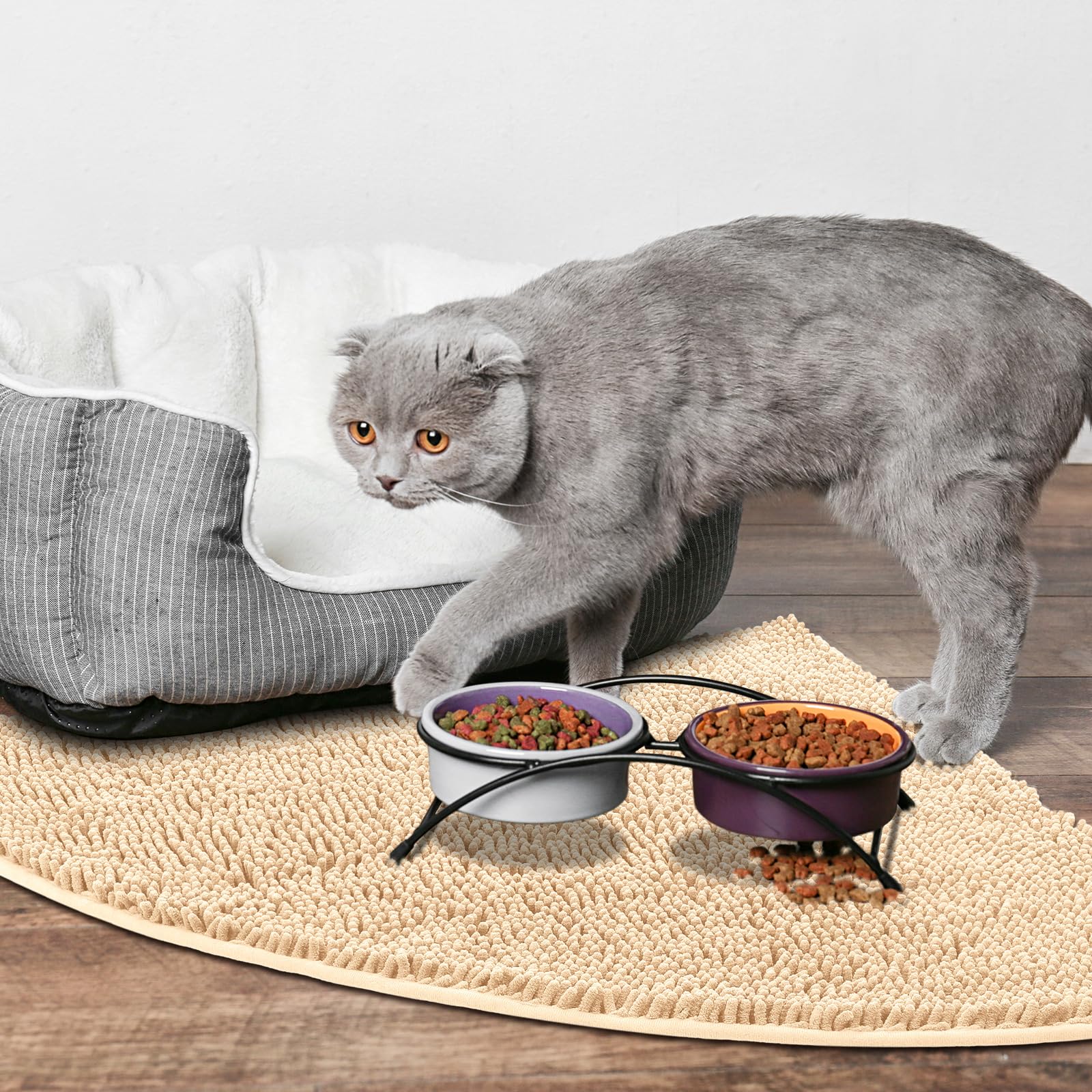 Tinideya litter mat easy to clean by folding, shaking, and washing
