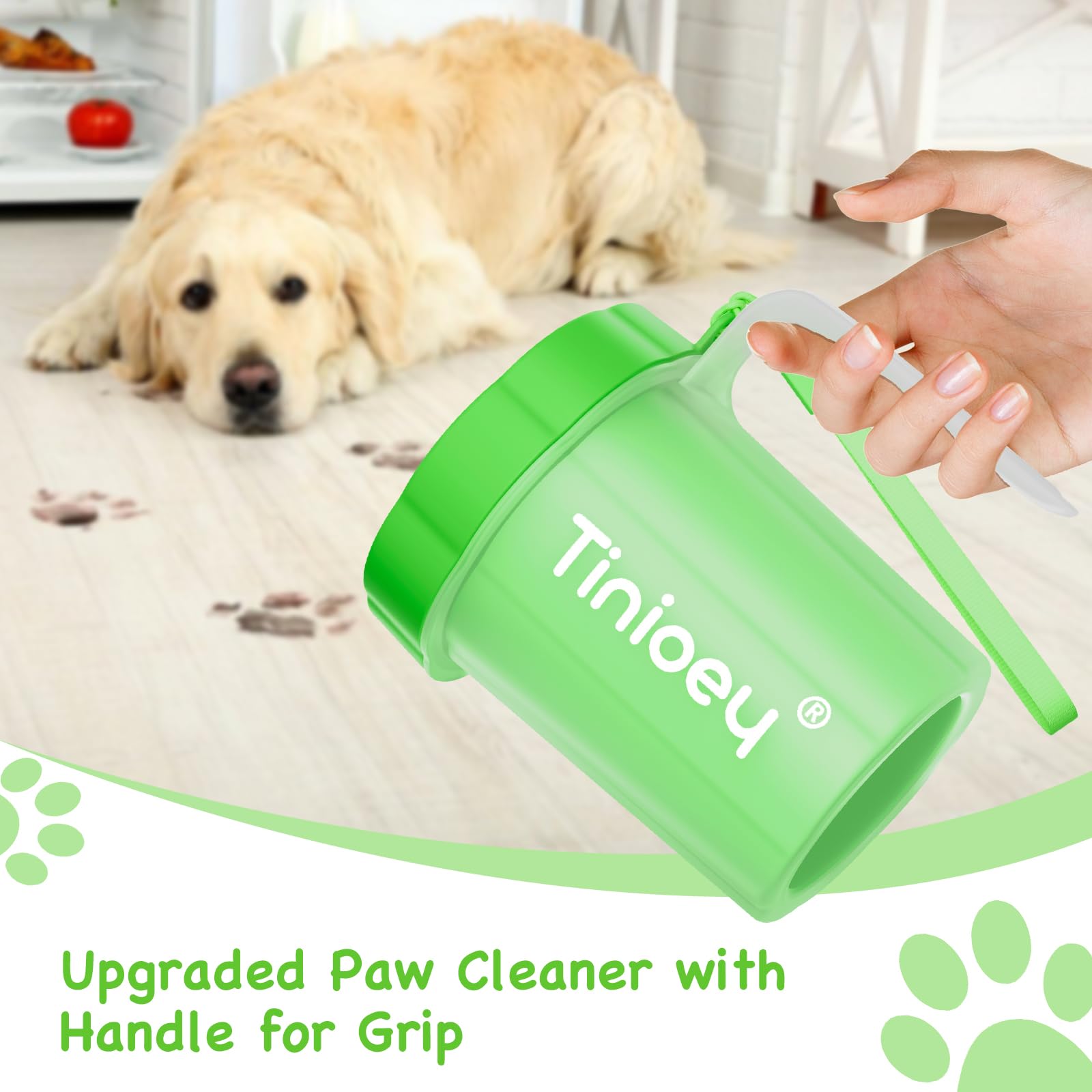 Tinioey absorbent towel included aids quick drying after paw wash.
