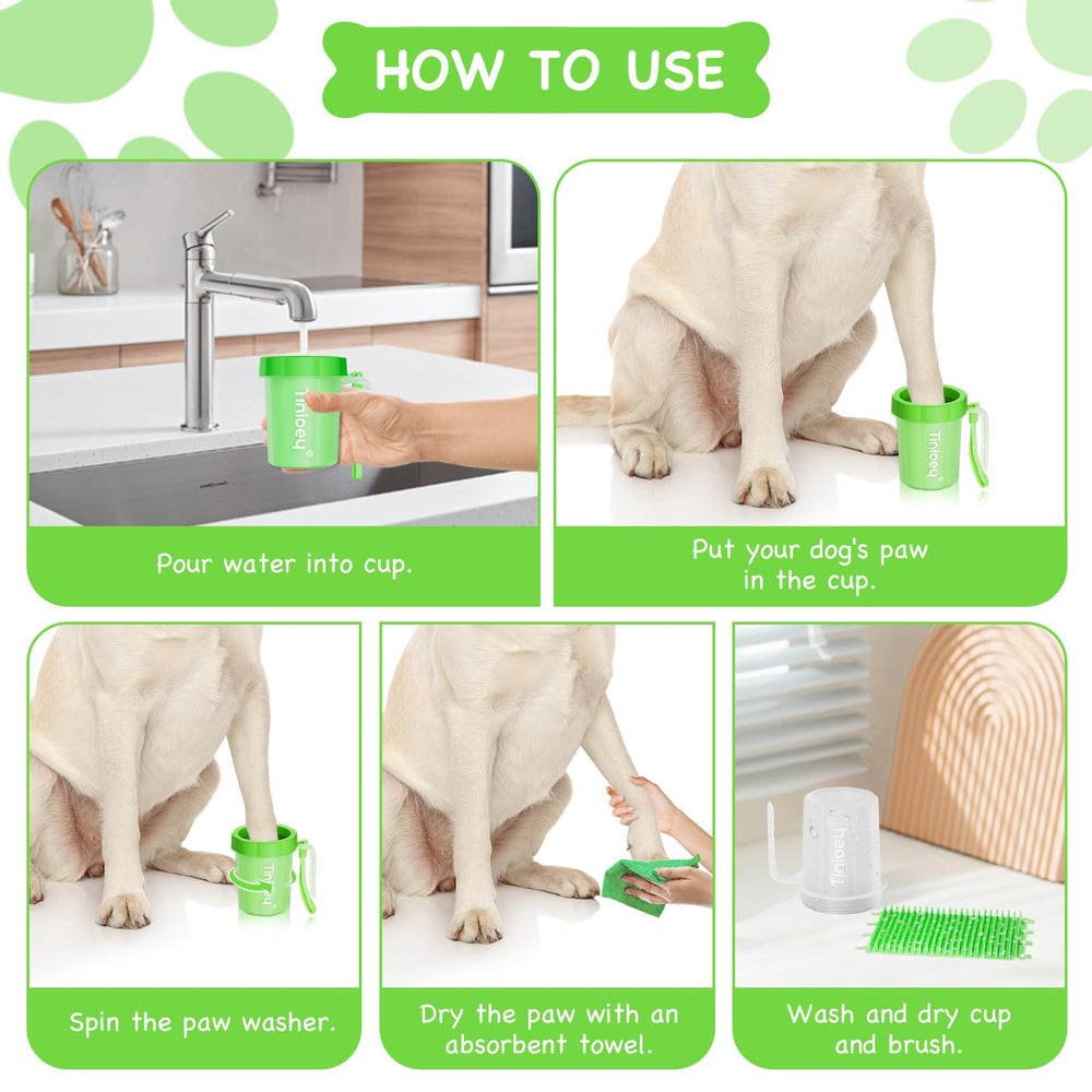 Tinioey paw cleaner compact design fits cabinets easily.