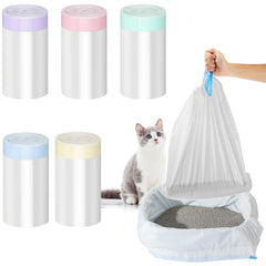 Tinlade 50-count cat litter liner rolls show bulk replacements for quick cleanup