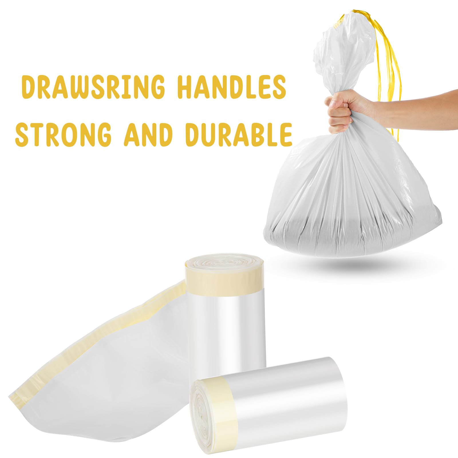 Tinlade unscented tear-resistant liner material helps contain waste securely