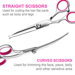 TINMARDA grooming comb with rounded-tip teeth glides through fur.