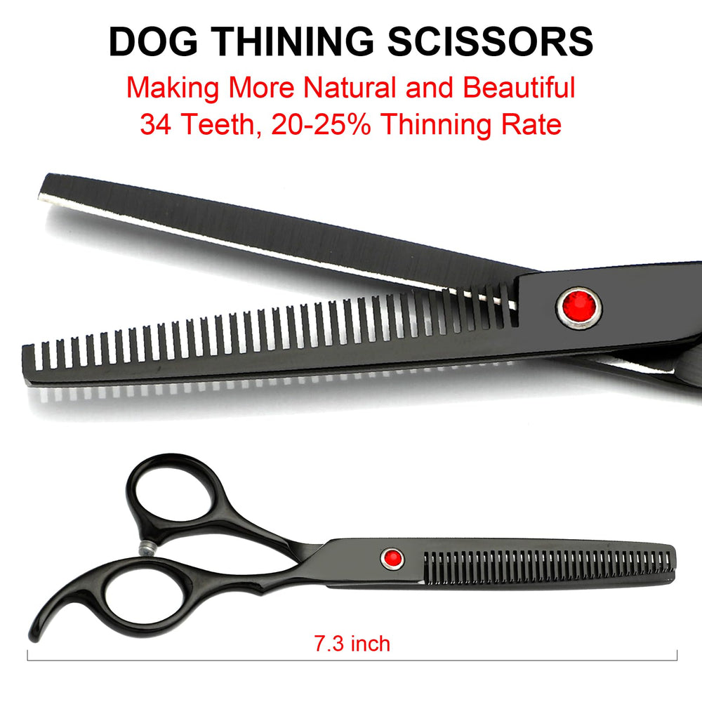 TINMARDA curved-scissors glide around ears for clean contours.