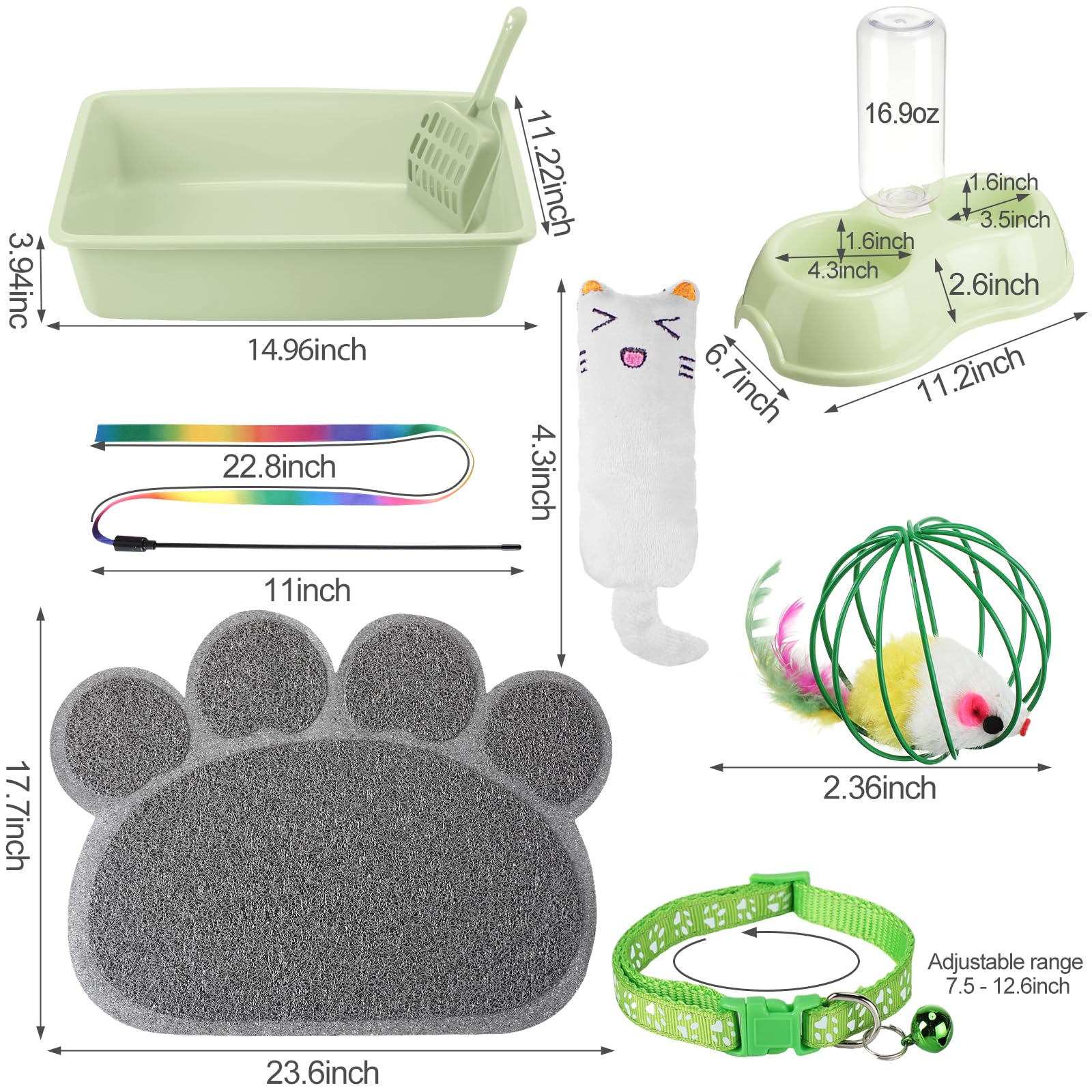 Tioncy kitten starter kit scoop for quick litter cleanup