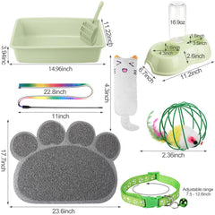 Tioncy kitten starter kit scoop for quick litter cleanup