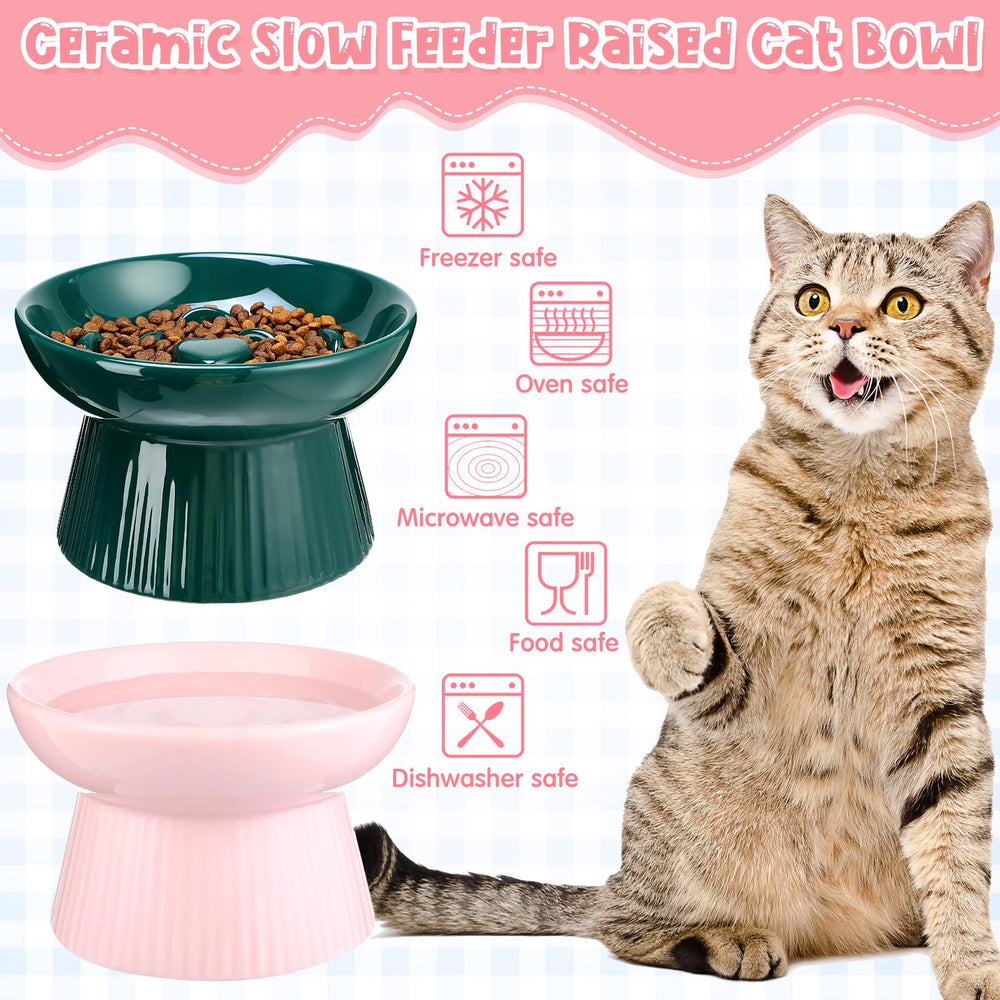 Tioncy no-spill high-edge bowls help contain food and water for a tidy feeding space.
