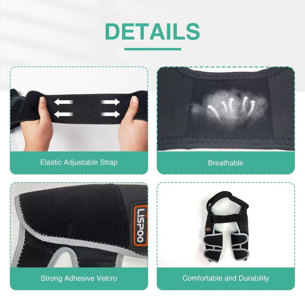 TIPOOP dog elbow protector reflective-edges enhances nighttime visibility.