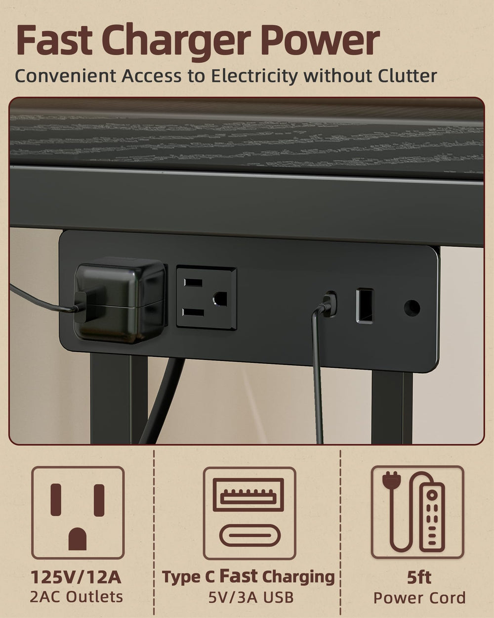 TIQLAB stand open shelf stores tools and guides for easy access.