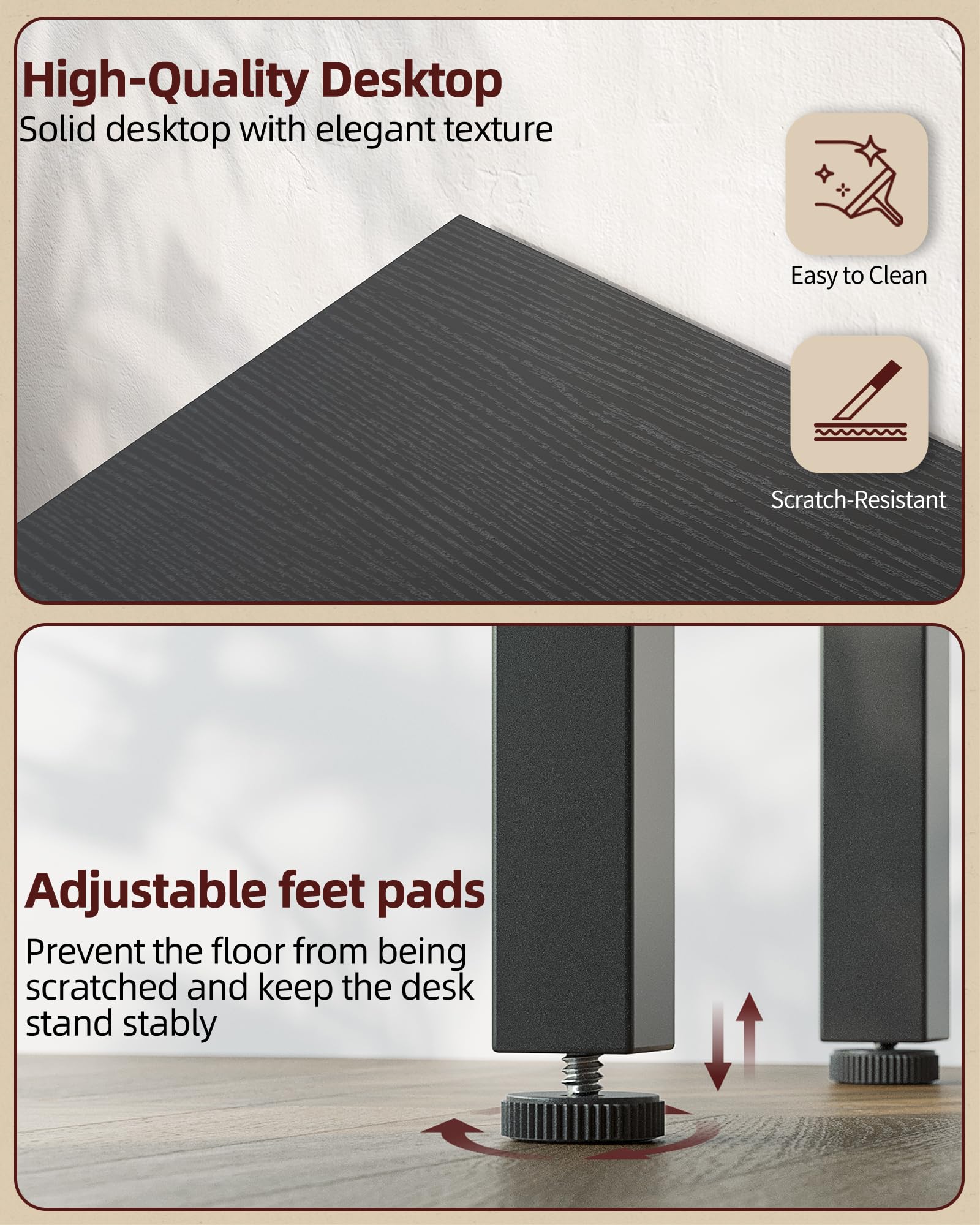 TIQLAB stand powder-coated finish resists rust for long-lasting use.