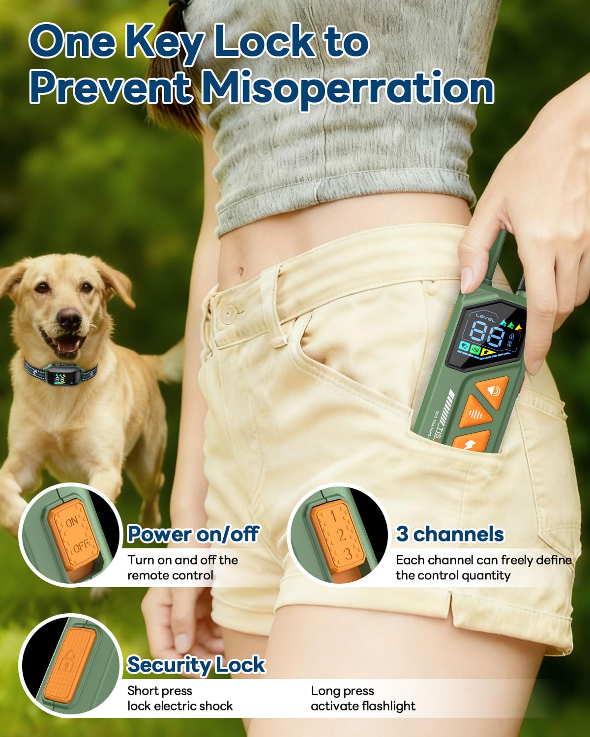 TISOOG flash light aids night walks and locating your dog after dusk