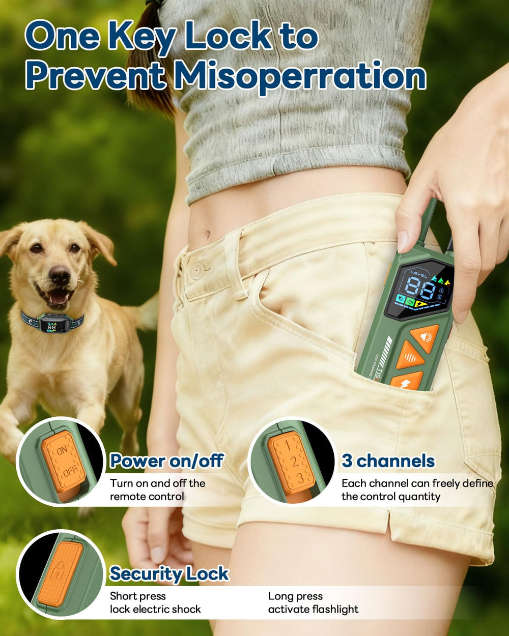 TISOOG flash light aids night walks and locating your dog after dusk