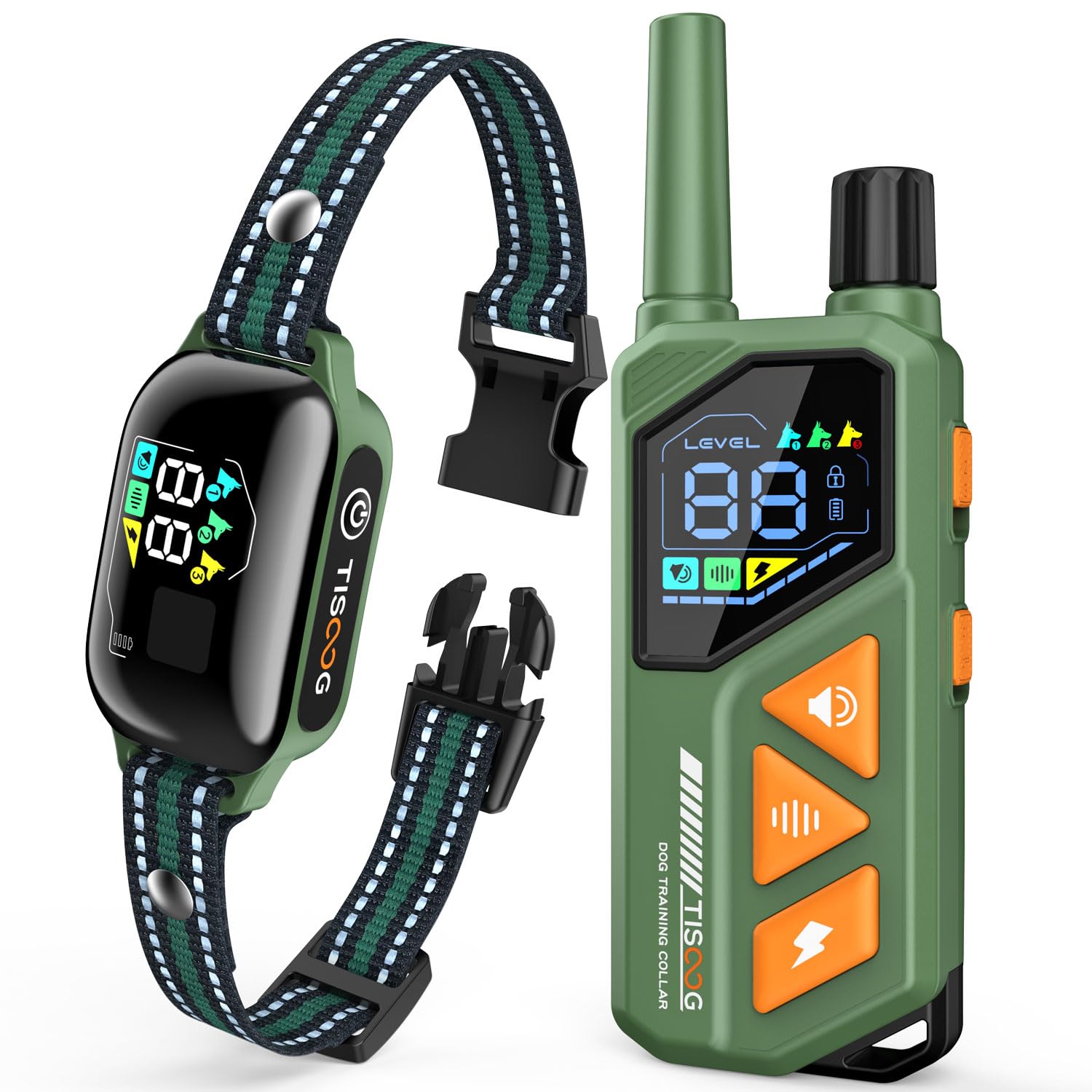 TISOOG dog collar remote control shows precise training signals for faster obedience