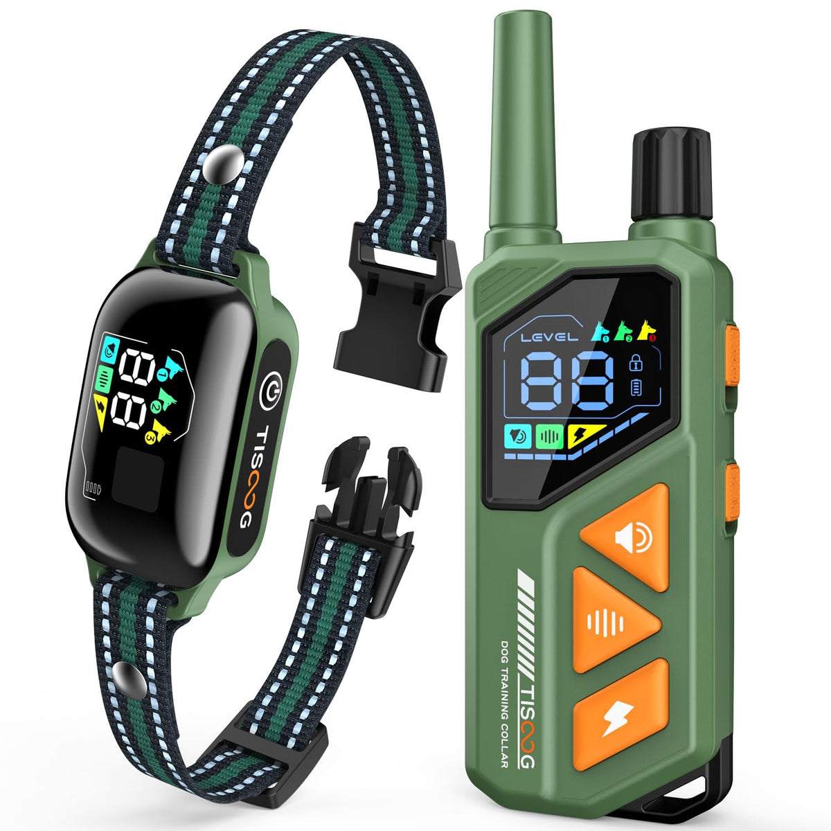 TISOOG dog collar remote control shows precise training signals for faster obedience