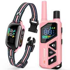 TISOOG dog shock collar pink remote enables precise training control for calm, focused sessions.