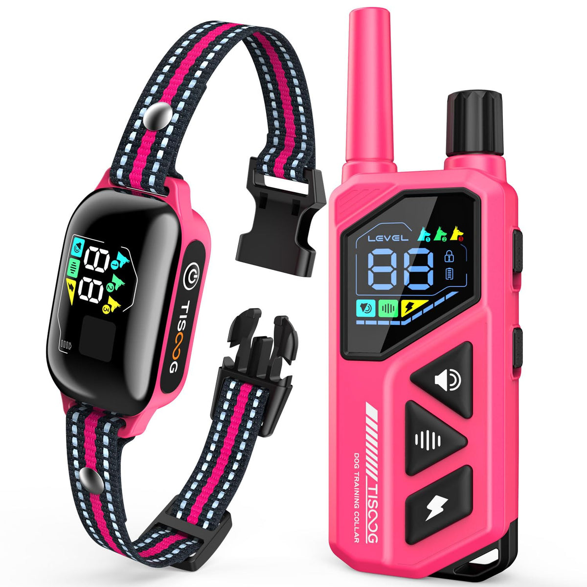 TISOOG dog shock collar remote enables precise training control during sessions.