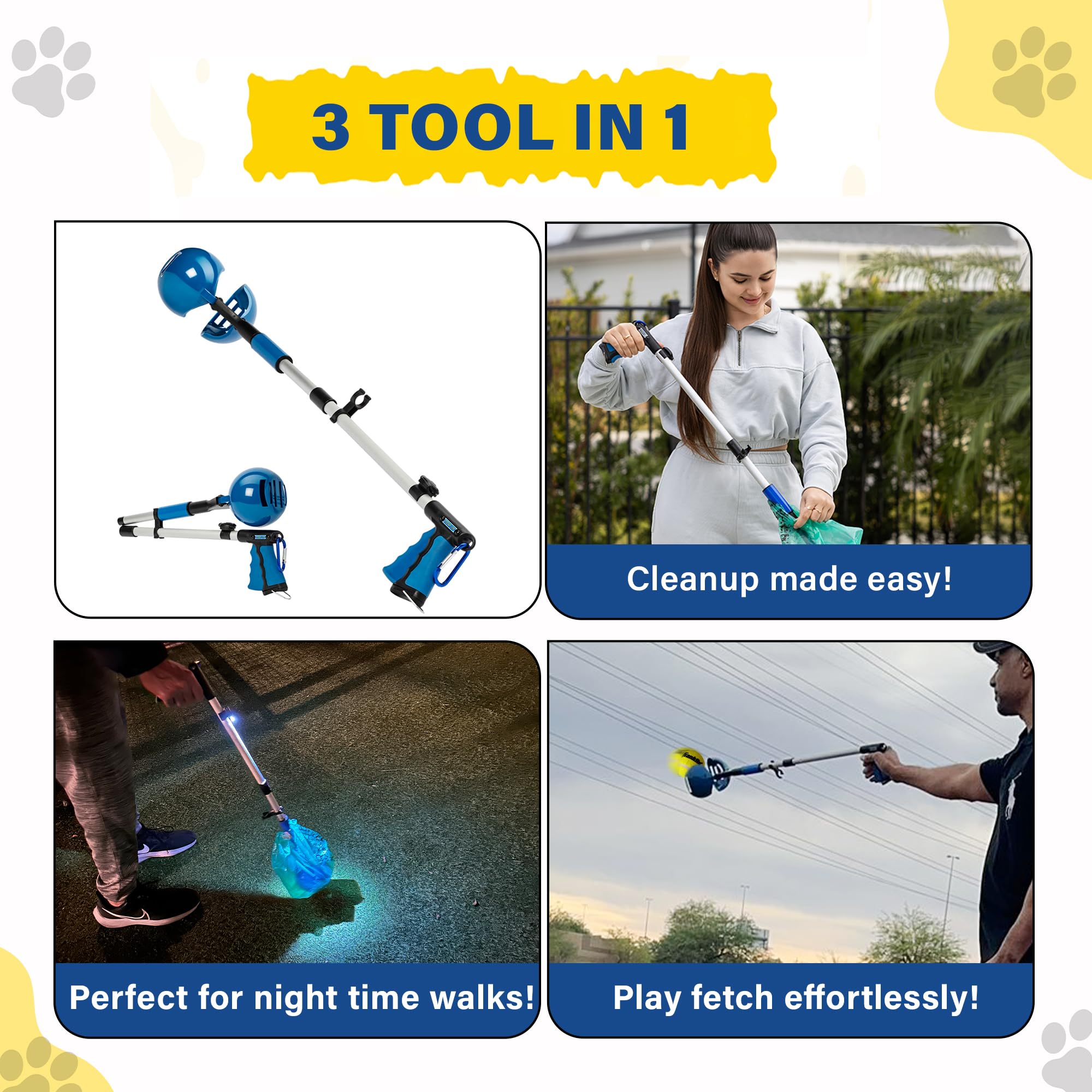 TITAN XR large and small dog cleanup ease on grass, gravel, or concrete.