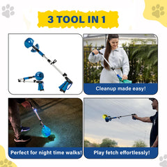 TITAN XR large and small dog cleanup ease on grass, gravel, or concrete.