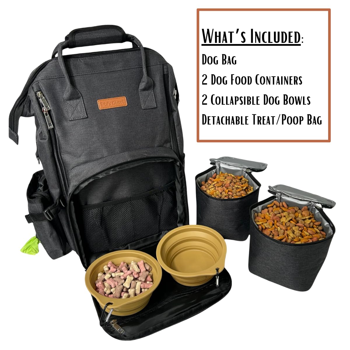 Tito's Closet two travel bowls ready for quick meals on the go