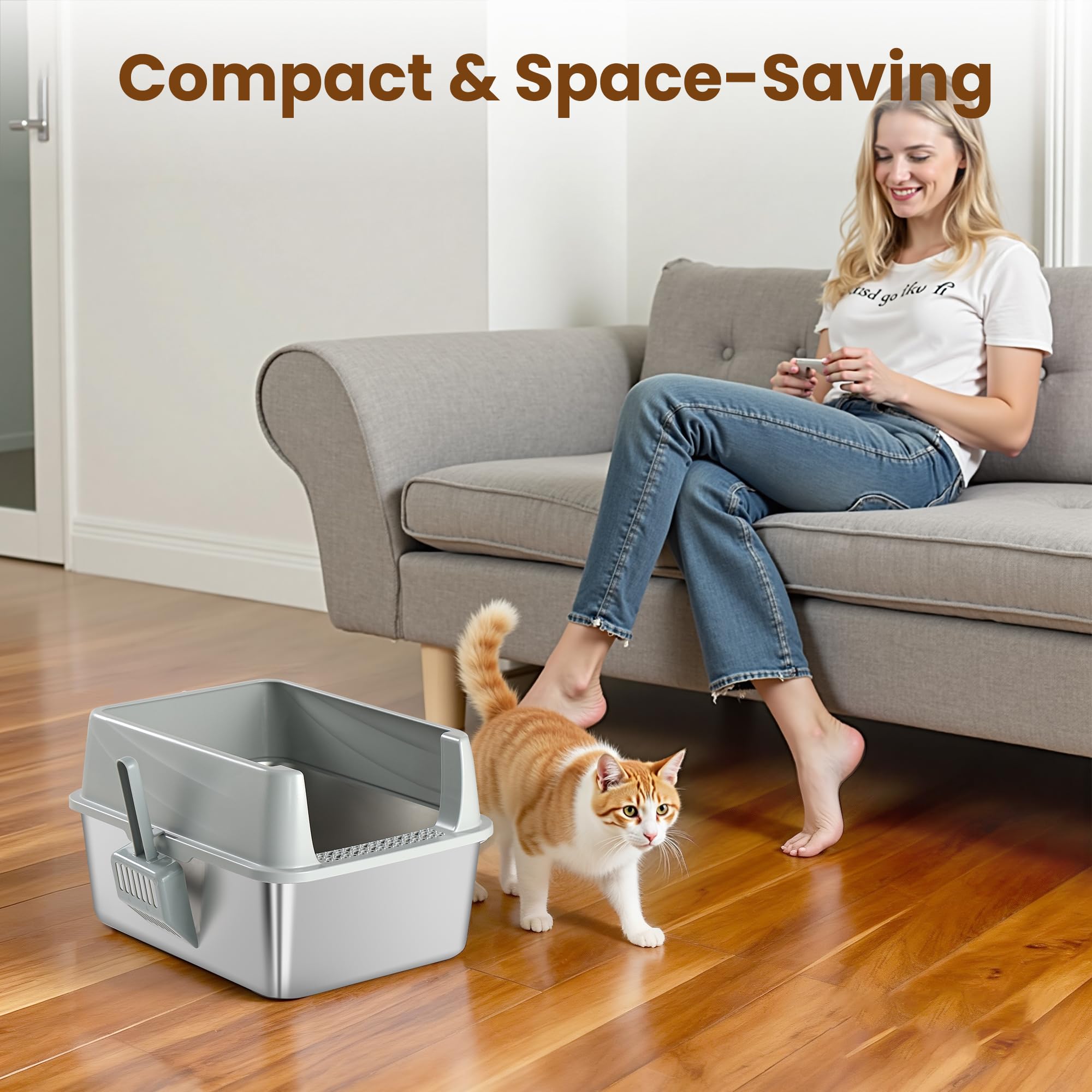 TIUUBT durable stainless steel with odor control and easy cleaning