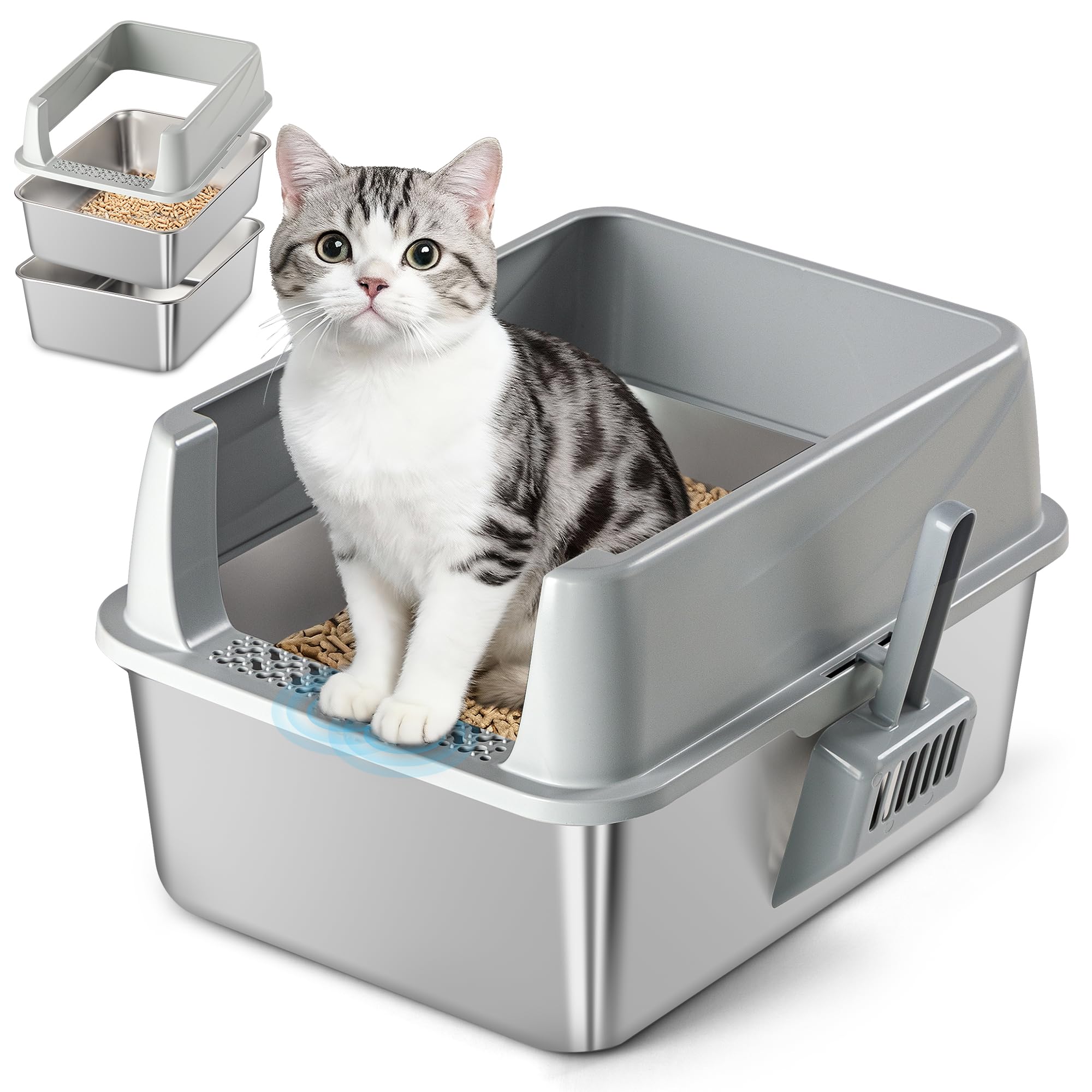 TIUUBT pine pellet liner ready bottom tray for pine based litter