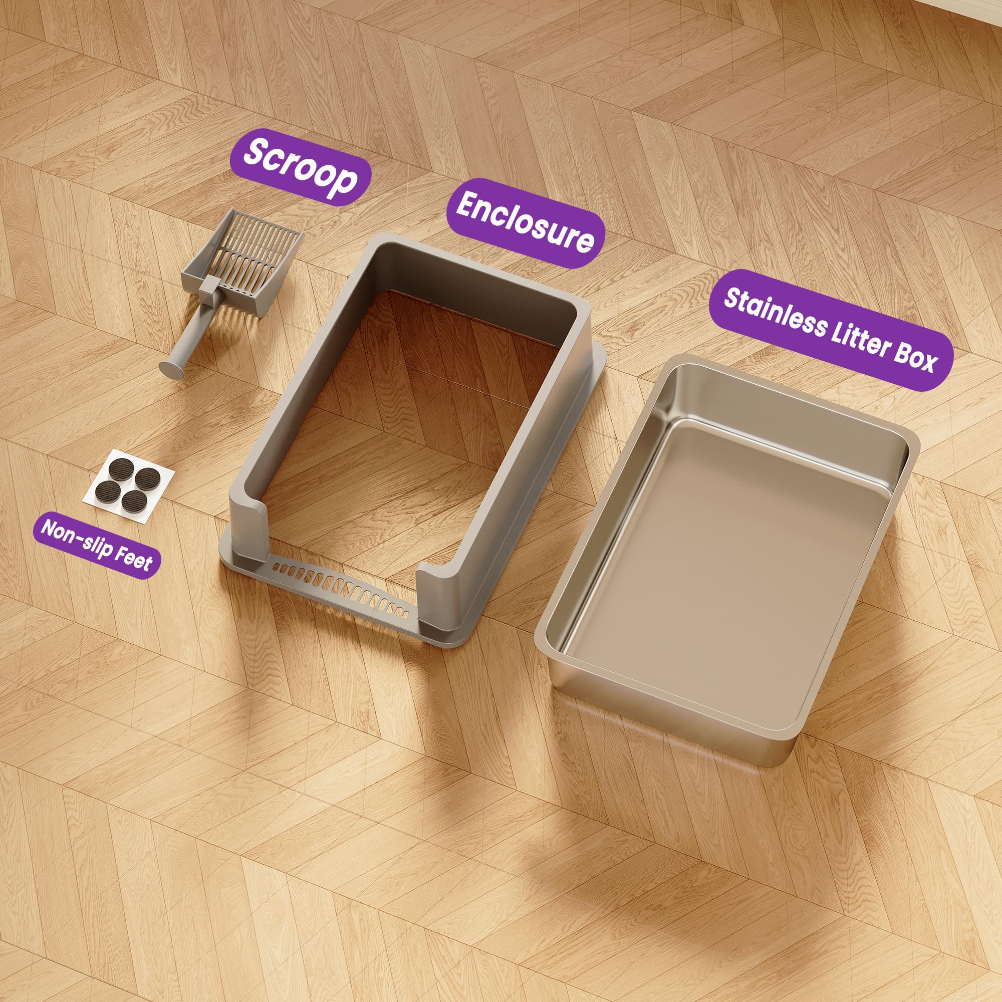 TIUUBT XXXL safety-rounded-corners ensure comfortable entry and safe cleaning.
