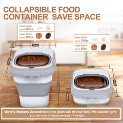 TIOVERY dog-food-container airtight snap-lock lid keeps kibble fresh with moisture protection.