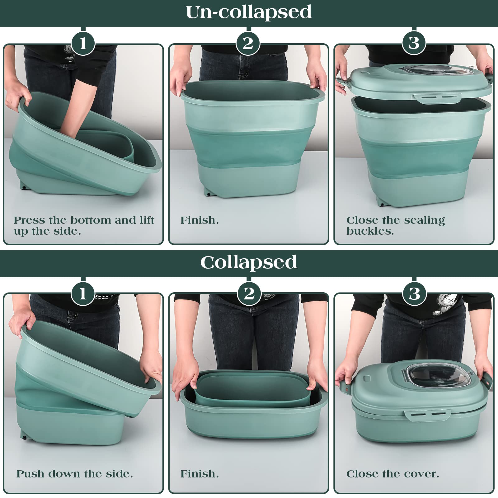 TIOVERY included stainless steel scoop for precise, clean servings.