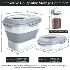 TIOVERY airtight lid on dog food container preserves dryness and freshness