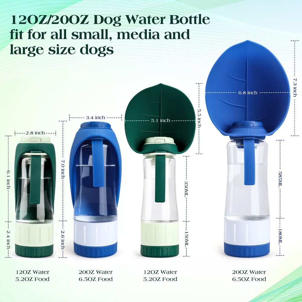 tivery upgraded dog water bottle leak-proof cap prevents mess during travel