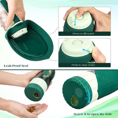 tivery upgraded dog water bottle press-button use enables quick refills