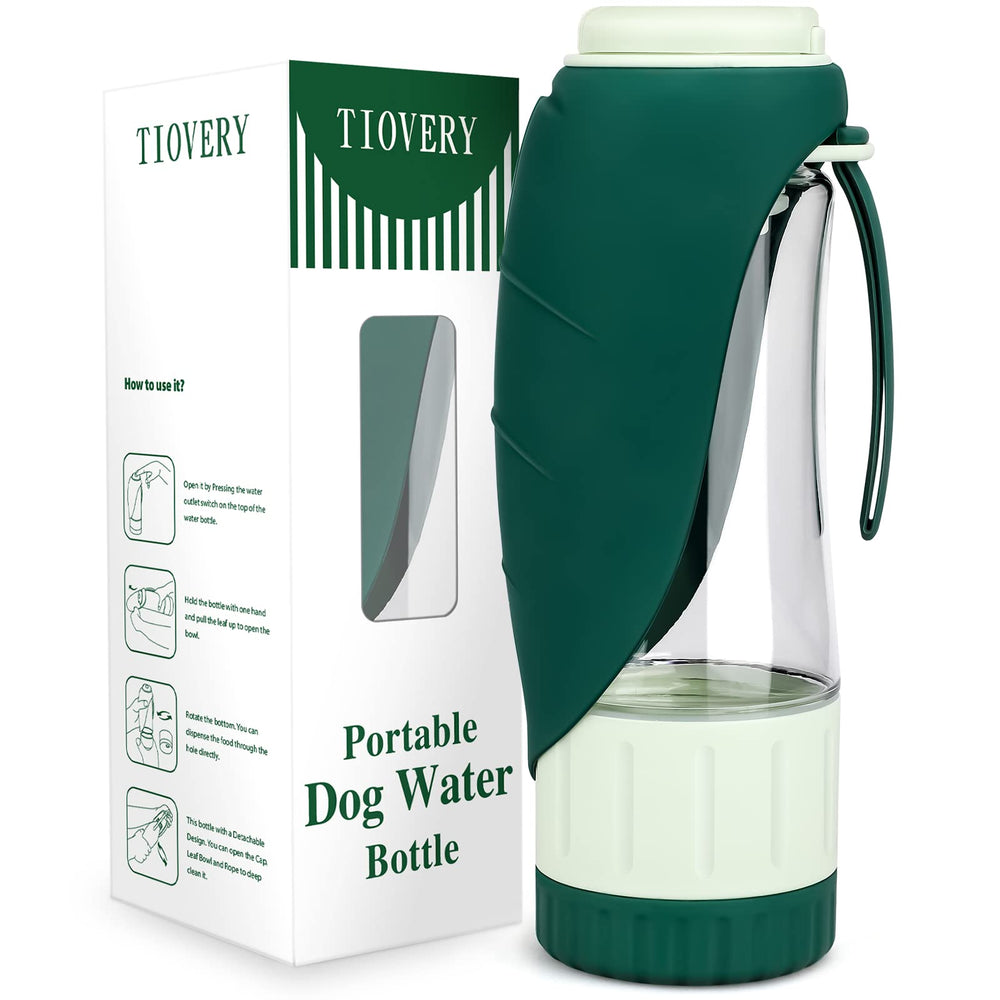 tivery upgraded dog water bottle travel-friendly 12oz capacity for adventures
