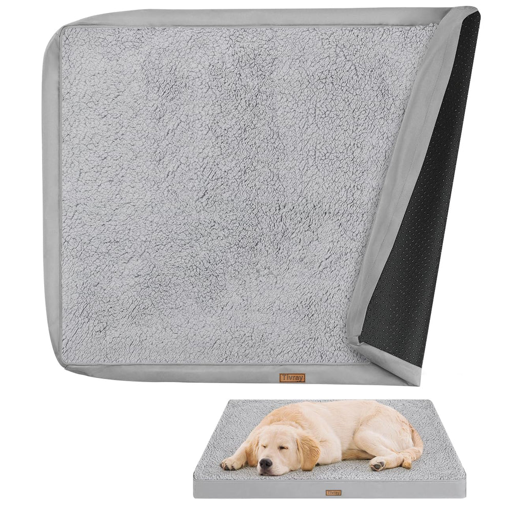 Tivray dog bed cover side view shows durable Oxford fabric for long-lasting protection