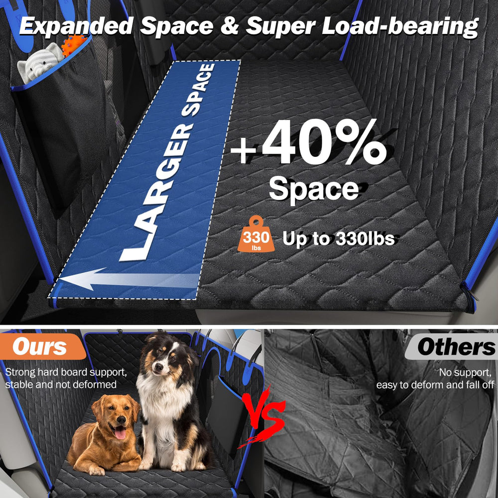 Tivray Dog Car Seat Cover Waterproof protects upholstery during rides.