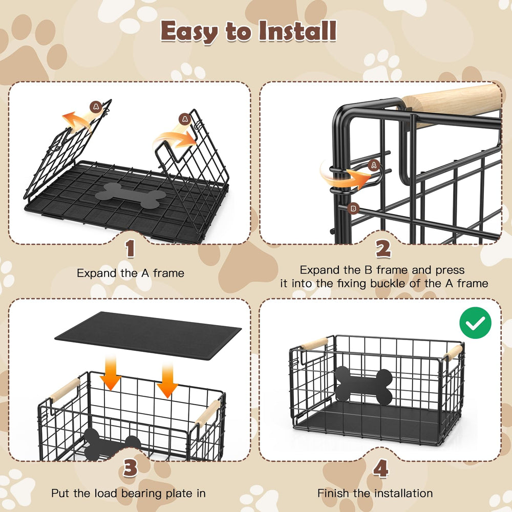 Tivray dog toy basket in living room demonstrates portable, tidy storage