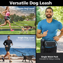 Tivray dual-leash with shock absorption reduces tug impact during sudden pulls.