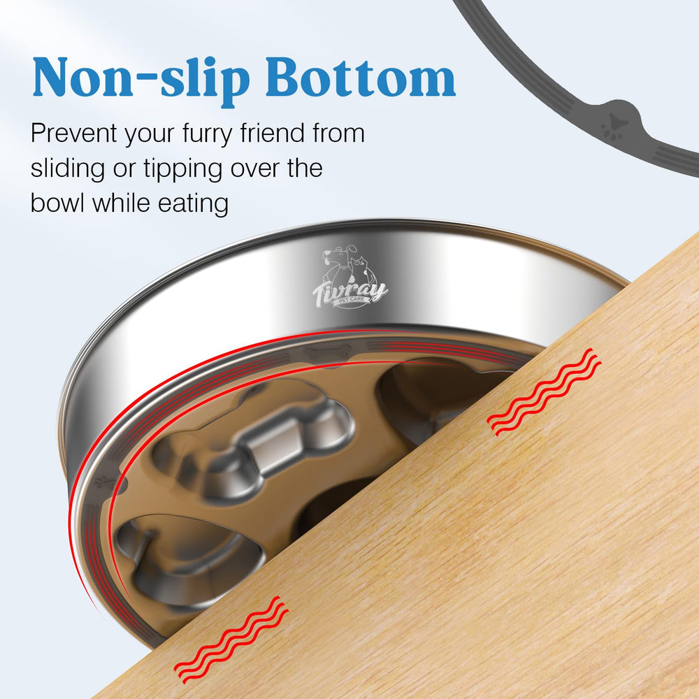 Tivray large-capacity 5-cup bowl reduces refills during meals.