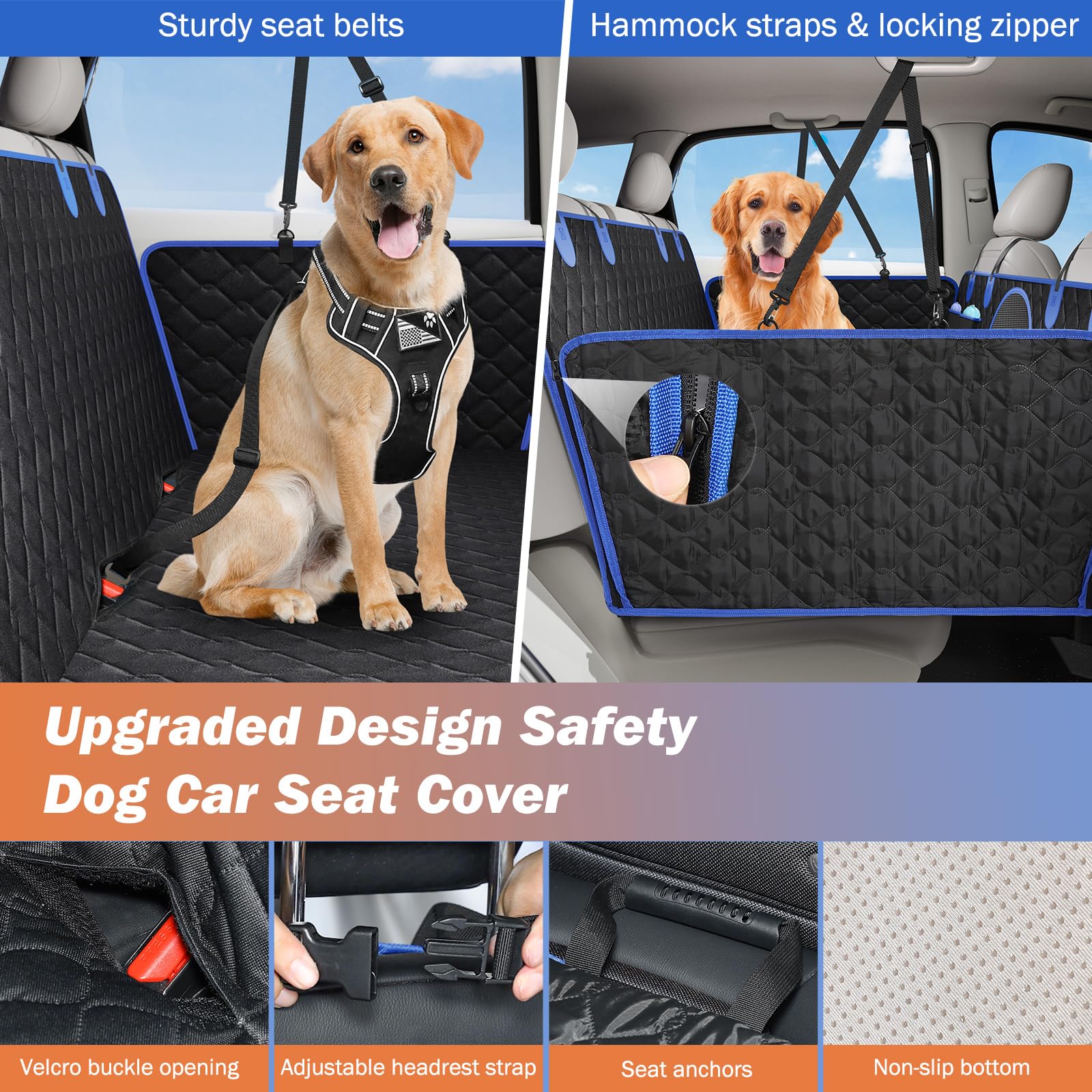 Tivray Safety Belts secure pets for safer car travel.