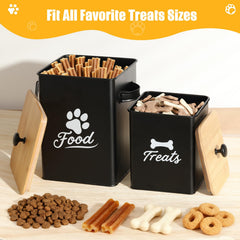 Tivray stainless steel dog food storage emphasizes durability and easy cleaning.