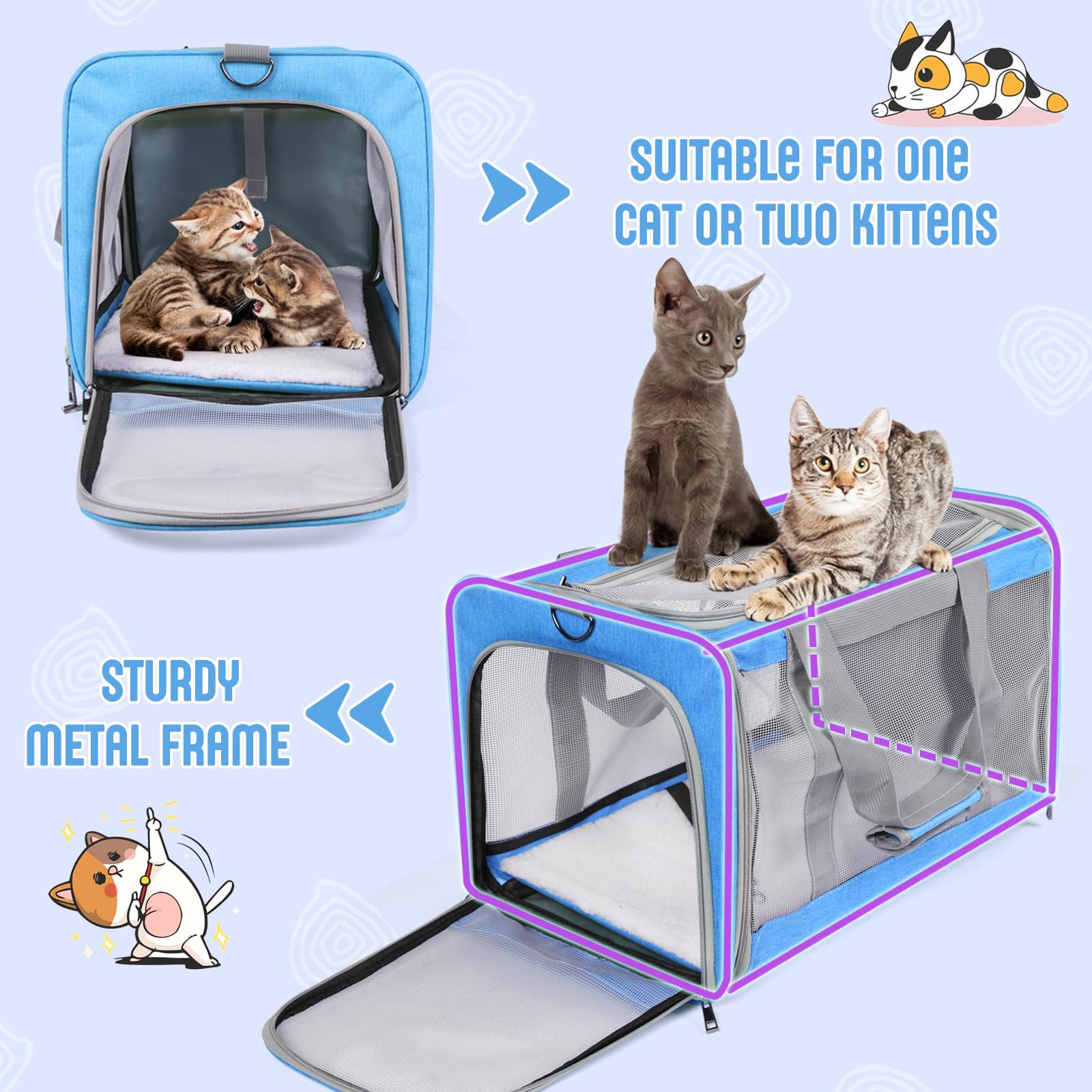 TIYOLAT carrier folds into cushion for compact storage