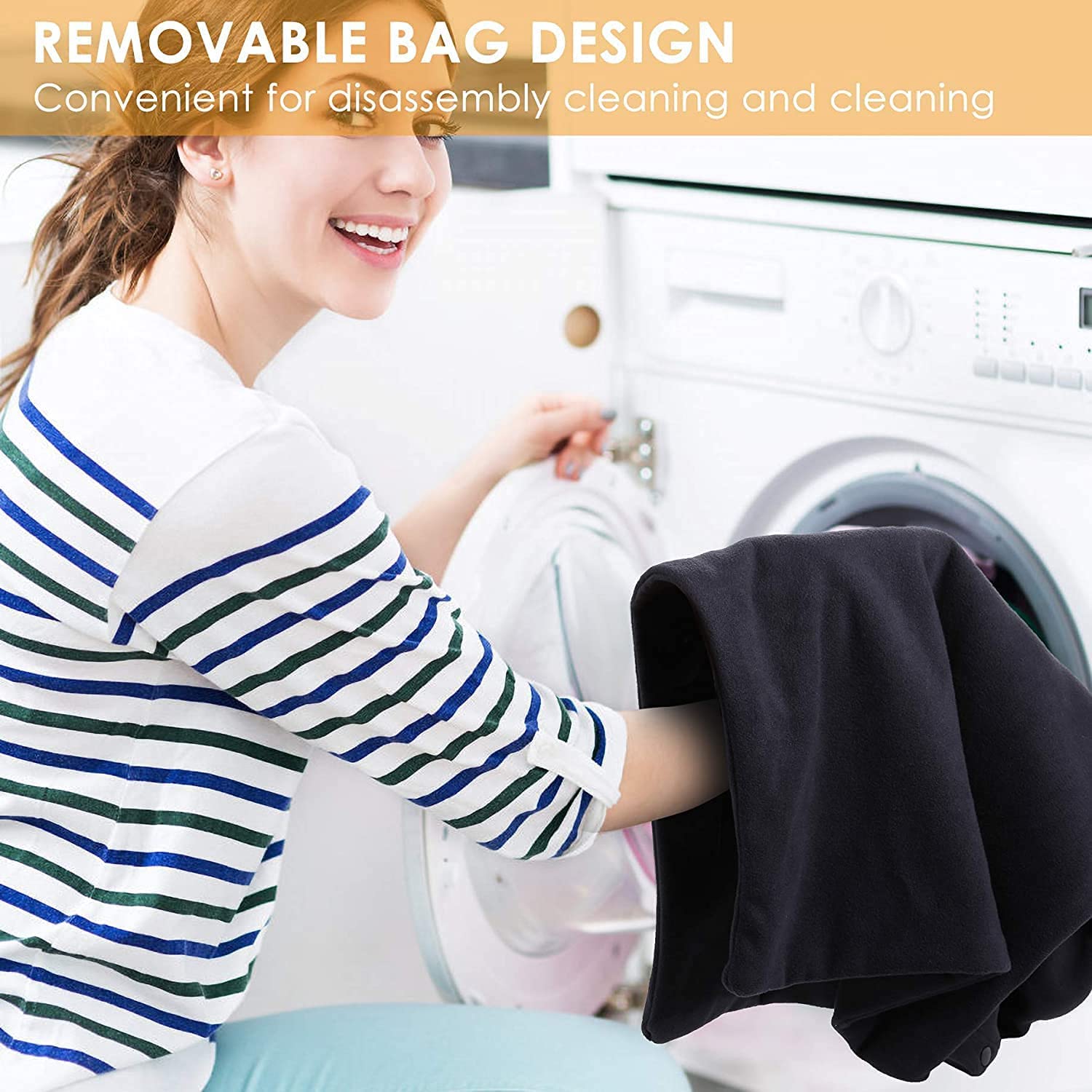 TJOY pet heating pad removable-washable cover simplifies cleaning and care.