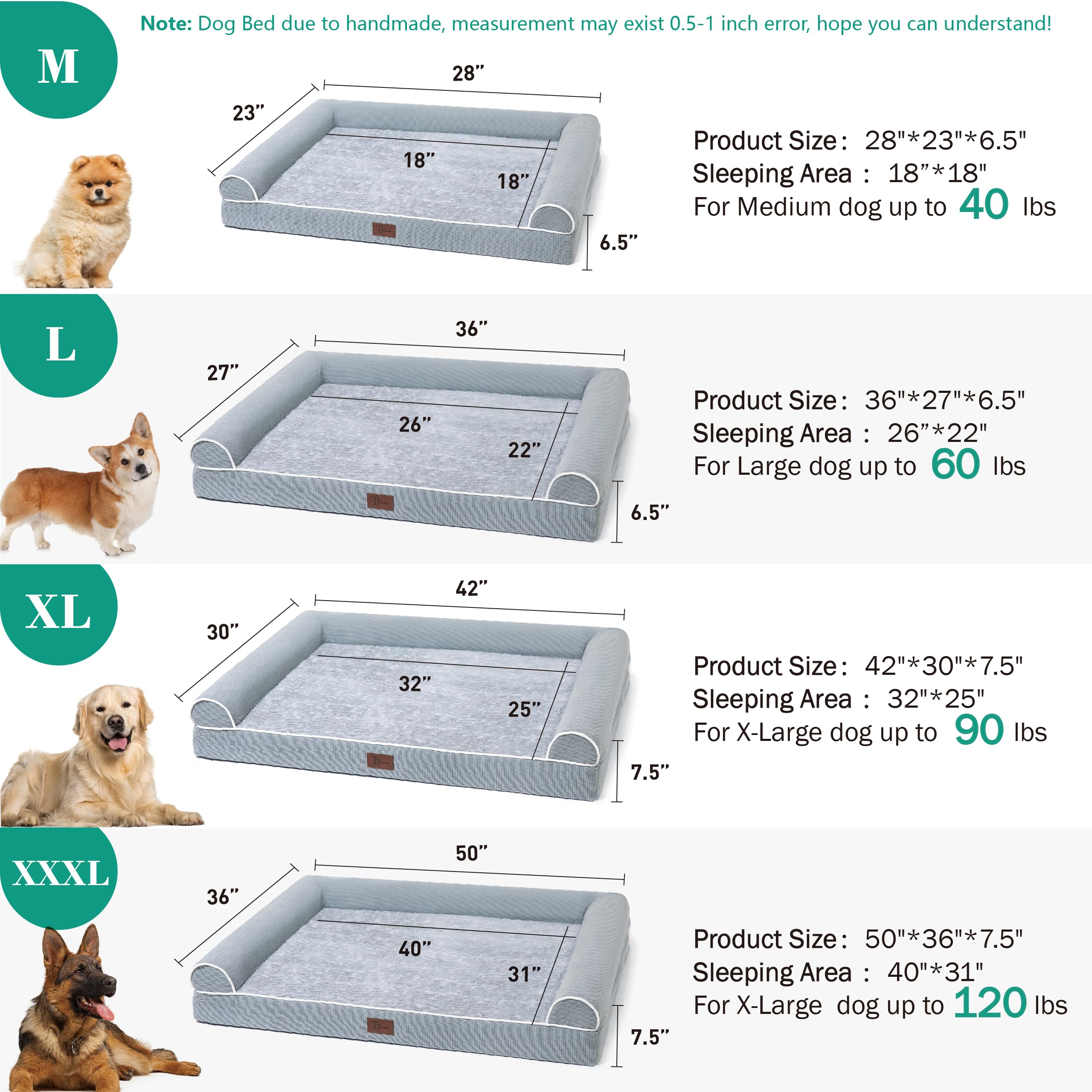 TJSOULER non-slip bottom keeps the bed securely in place.