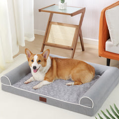TJSOULER orthopedic dog bed egg crate foam closeup showcases joint-supportive design