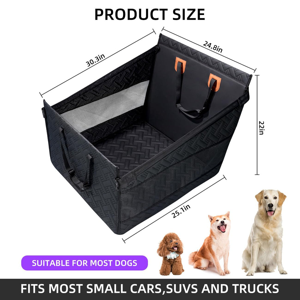 TKYZ sized fit shows 24.8x22x21.5 inch coverage for most dogs.
