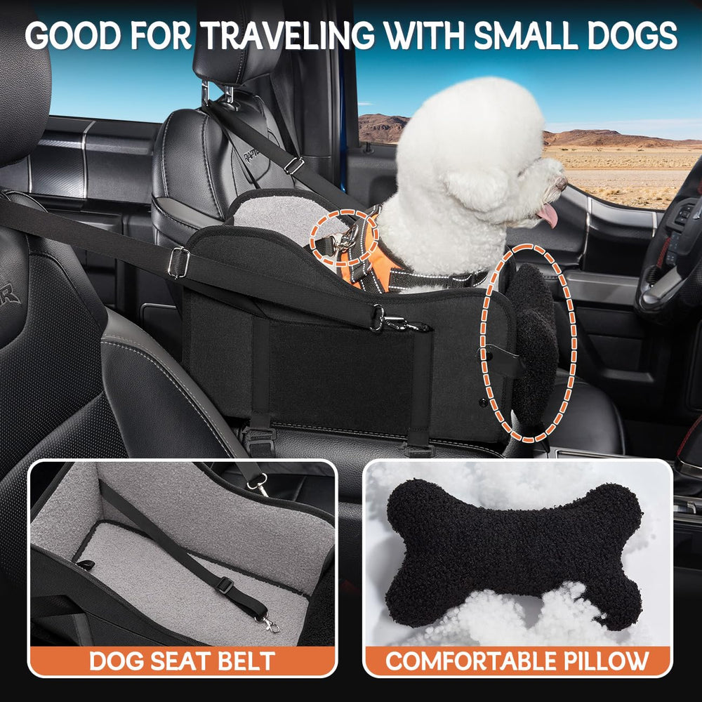 TKYZ console seat allows small dogs to peek outside while staying safe.