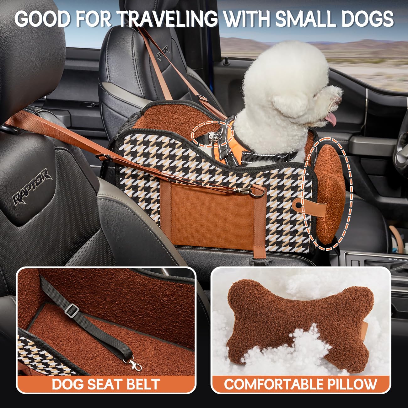 TKYZ center-console dog car seat universal fit fits most armrests.